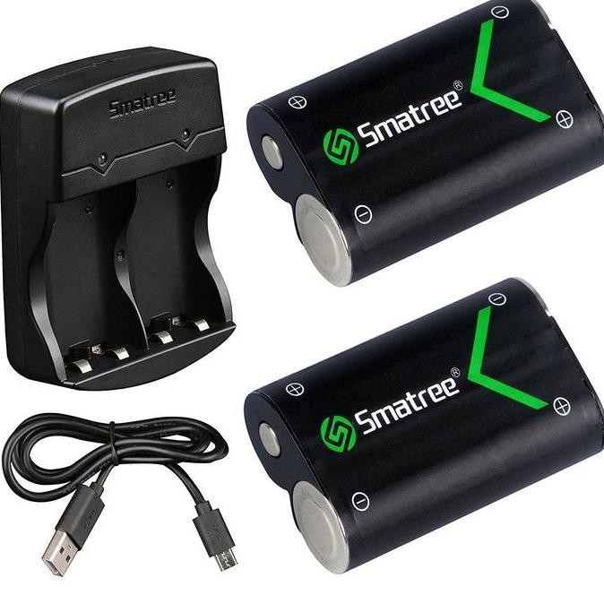 Smatree Battery Xbox One / One S (2-pack) Dual Charger for Xbox One Xbox One S Xbox One X Xbox One E