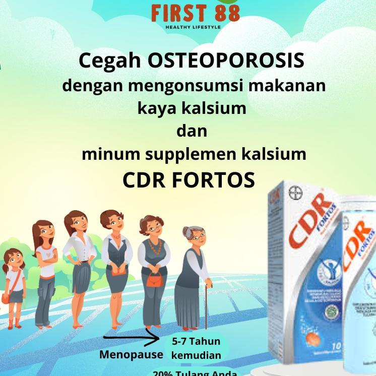 Cdr Fortos 10 Tablet Suplemen Tulang Dan Gigi