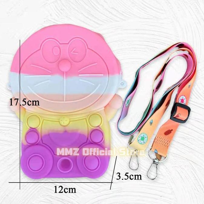 Tas Ransel Pop It Anak Doraemon Love Handbag Motif Karakter Impor Lucu