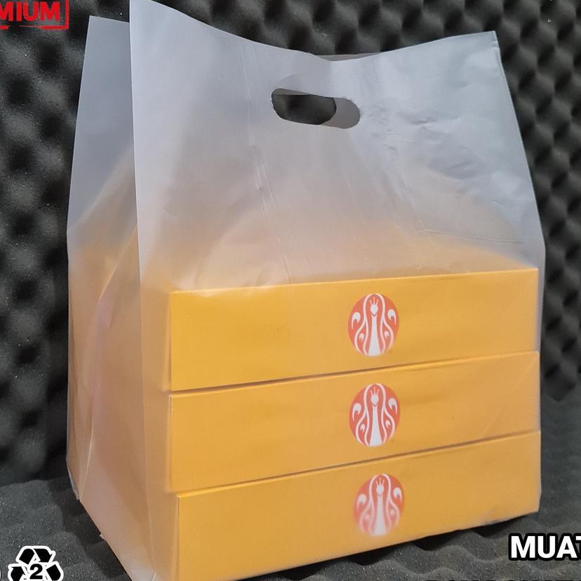 Plastik Donat Isi 6 Uk 30X45 Isi 50 Kresek Box Donut Jco / Dus Nasi Kotak Hajatan 20X20 22X22