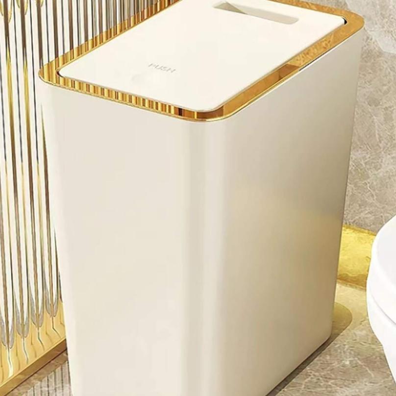 Tempat Sampah Tertutup / Tempat Sampah Kamar Kotak Sampah Tertutup / Tempat Sampah Push Cover