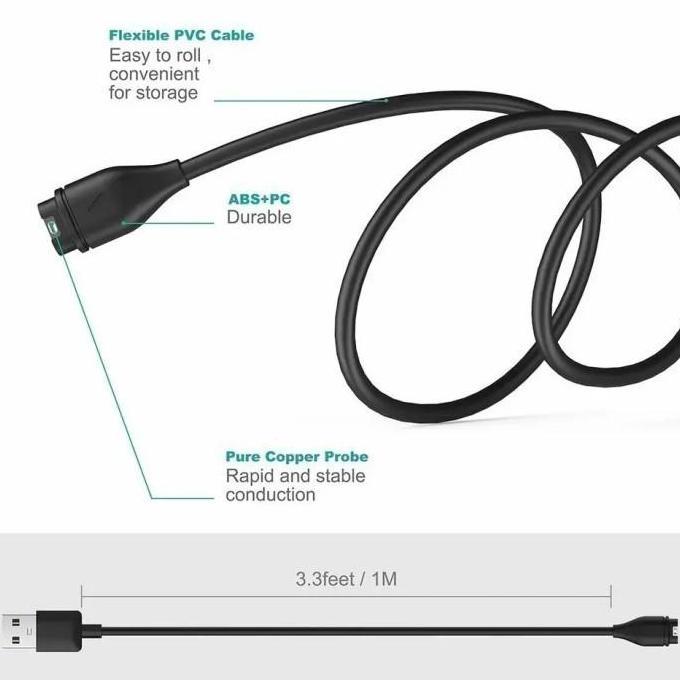 CHARGER CABLE SMART WATCH GARMIN INSTINCT KABEL CASAN JAM TANGAN