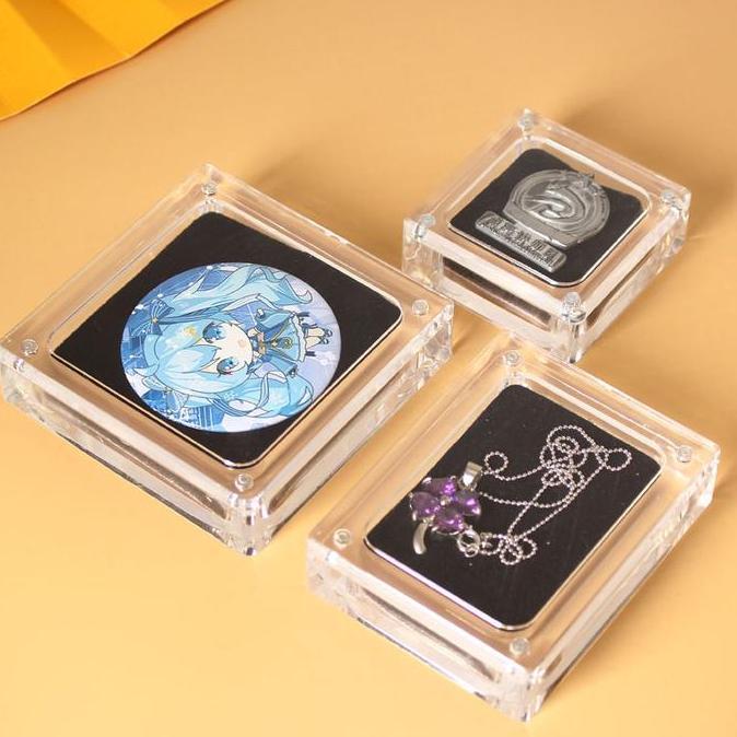 OTNEUDA Kotak Magnet Display Perhiasan  Jewelry Display Box Toko Emas Perak