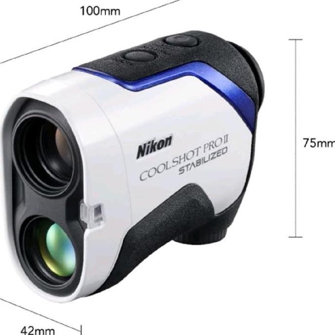 (READY STOCK) Nikon COOLSHOT PRO II STABILIZED Golf Rangefinder OLED 1200 Yard Dengan Teknologi DUAL