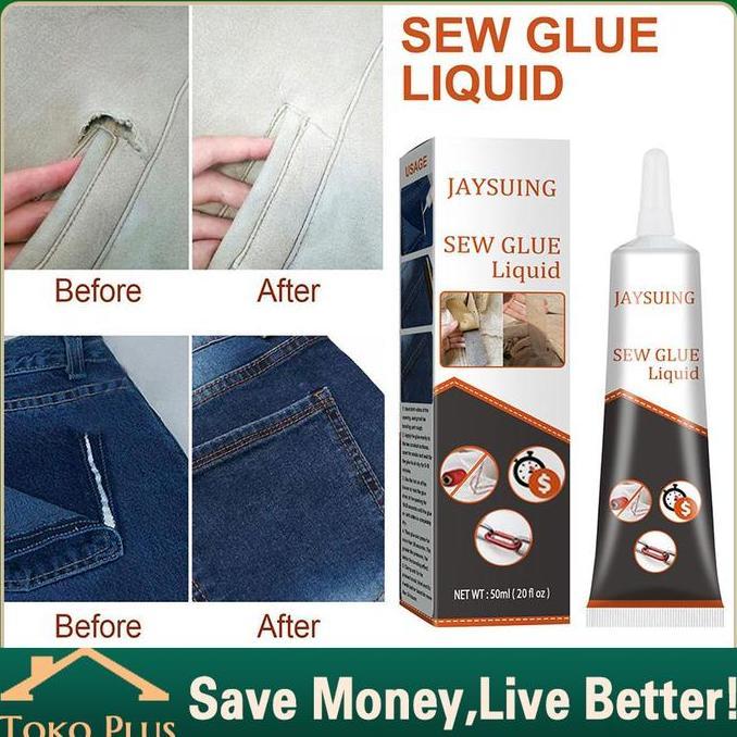 BETALAV Lem Kain Untuk Baju Robek Kain Robek Bolong Gorden Robek Celana Bolong