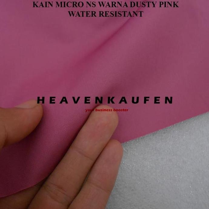 Kain Jaket Micro NS Warna Dusty Pink Water Resistant Meteran