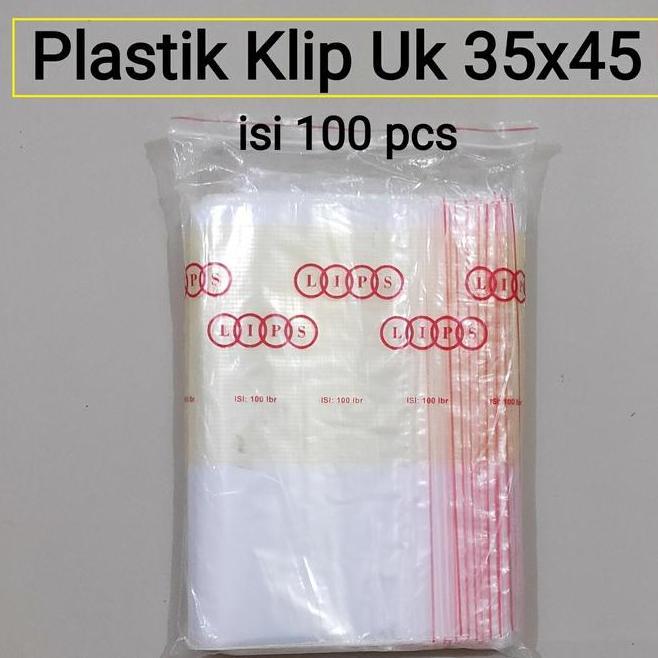 Plastik Klip Uk 35X45 Cm Isi 100 Pcs Plastik Zipper Lo Plastik Klip Bajusepatu Plastik Baju