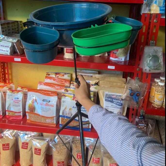 QIVARASHOP_ - TEMPAT PAKAN TERNAK BURUNG MURAI AVIARY TERNAK ANTI SEMUT TINGGI BISA DIATUR