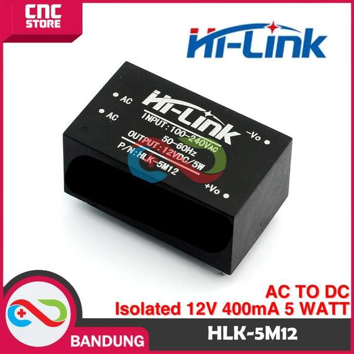 HI-LINK HLK-5M12 AC TO DC ISOLATED 12V 400MA 5 WATT