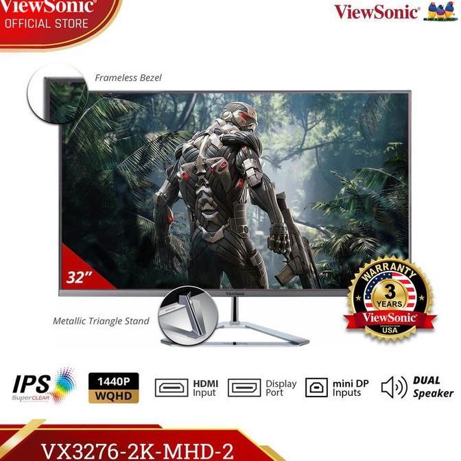 Entertaiment Monitor ViewSonic 32" VX3276-2K-mhd
