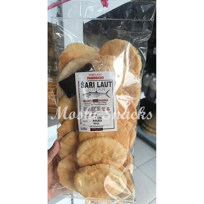 Dryfood- Kerupuk Bangka / Kemplang Panggang Tunu Ikan Tenggiri Sari Laut Isi 14 Asli Belinyu / Krupu