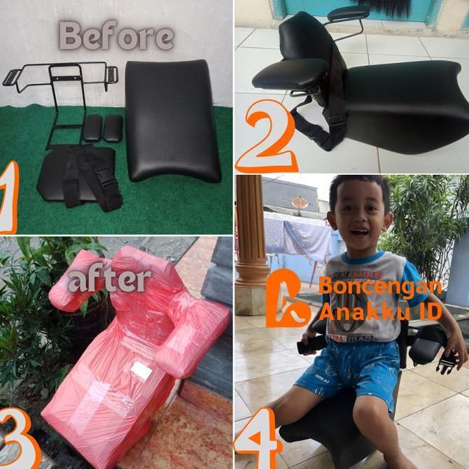 Kursi Jok Boncengan Anak Motor SUPRA Sandaran Sabuk Pengaman RAM