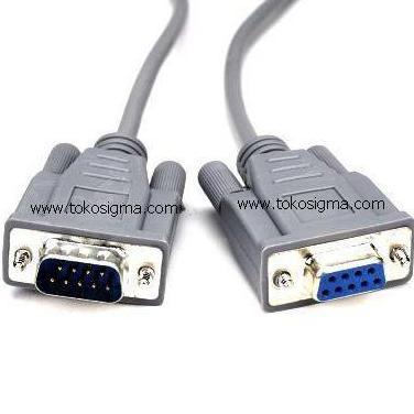 Cod,Bisa- Kabel Serial Db9 (Rs3) Male To Female Pin 9 Panjang 1.M