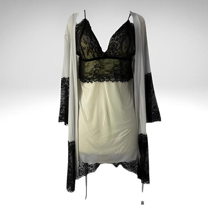 {Gli} Set Baju Tidur Wanita Dress Kimono Lingerie Piyama 1183