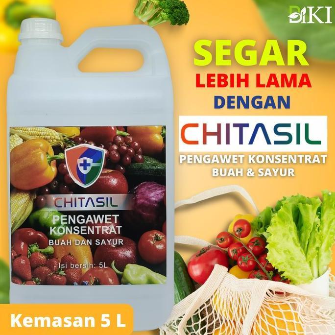 Jjd- 5L Chitasil Konsentrat - Pelapis/Pengawet Buah Alami Halal Chitosan Cair