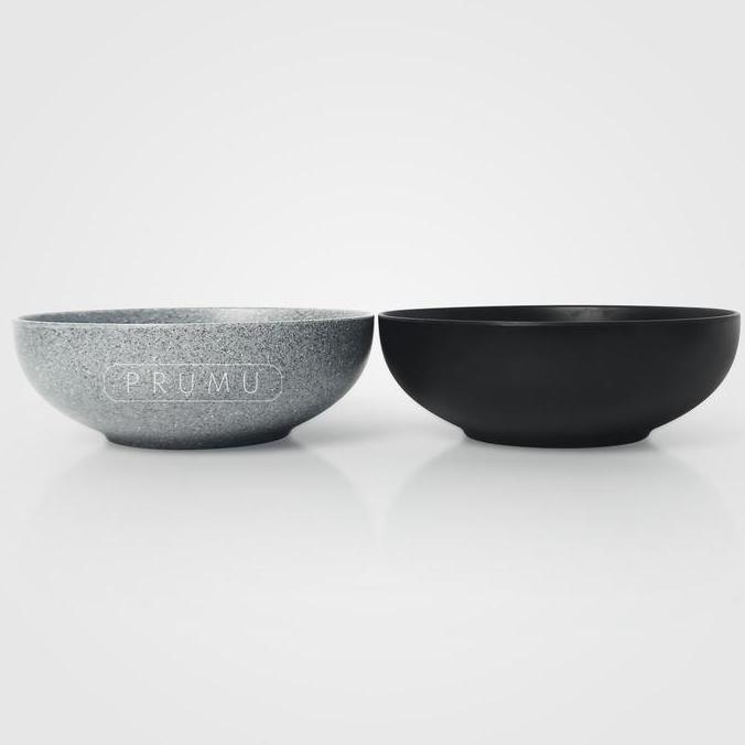 PRUMU Melamine Stone Mangkok Ceper 7 inch - Golden Dragon W7107A