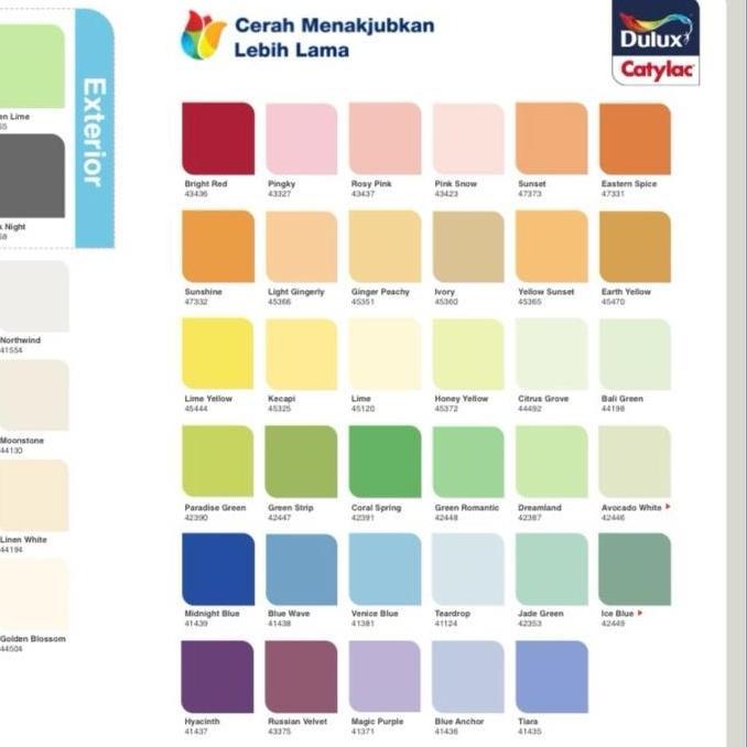 Handiknastujuh - Cat Tembok Dulux Catylac Interior 5 Kg Putih & Warna | Cat Dulux Catylac 5Kg Dindin