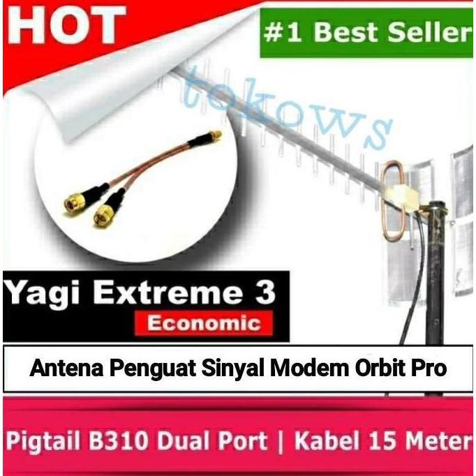 Adabanyak- Antena Penguat Sinyal Orbit Pro - Yagi Extreme 15M
