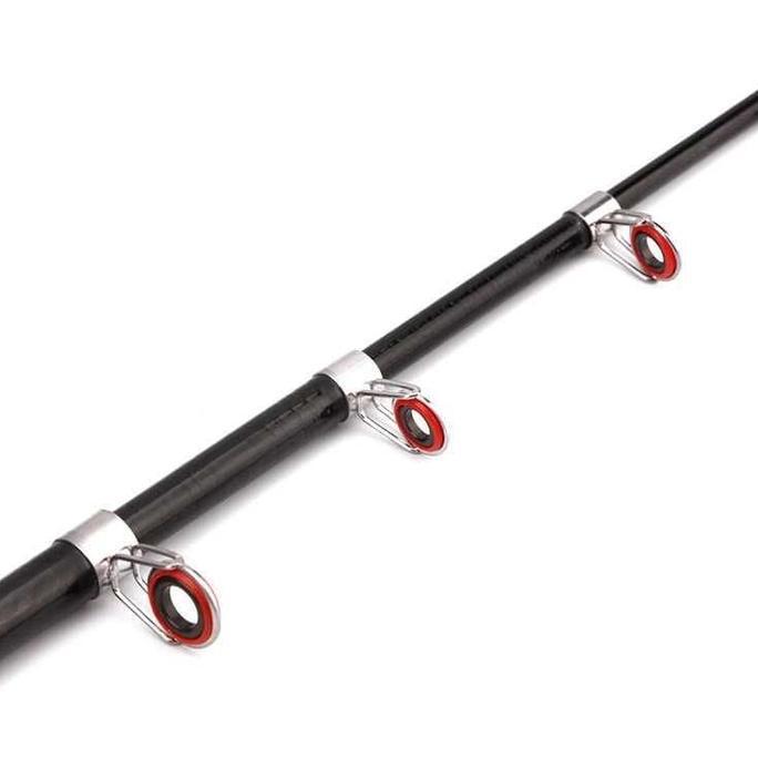Jaaminkwalitas- Joran Pancing Mini Antena Telescopic 7 Ruas 1.5M Reel Seat Jepit Hitam