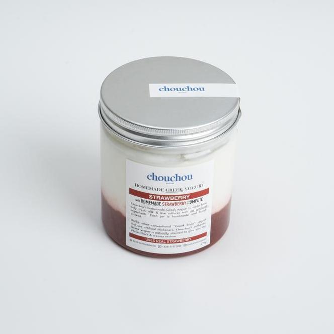 Chouchou Greek Yogurt Strawberry 475 Gram Probiotic Halal