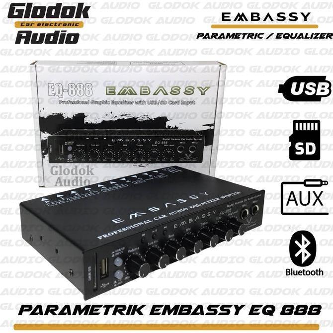 EMBASSY EQUALIZER 888 BLUETOOTH PARAMETRIK MIXER PROFESSSIONAL CAR AUDIO USB BLUETOOTH ADAPTOR //