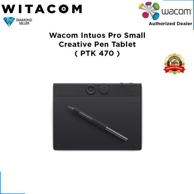 Wacom PTK 470 / PTK470 Intuos Pro Small Creative Pen Tablet - Garansi Resmi