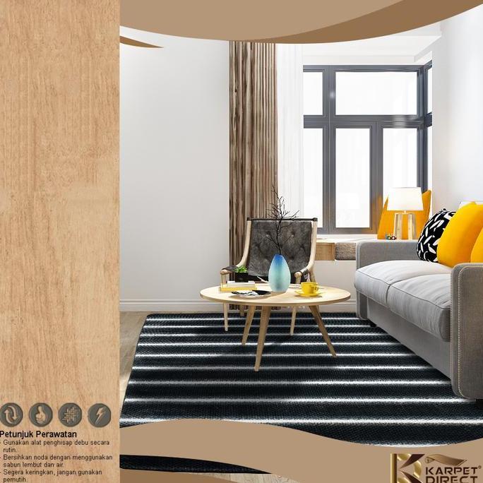 [Karpet Direct] Zag (Abu-abu) 200x280 cm - Line