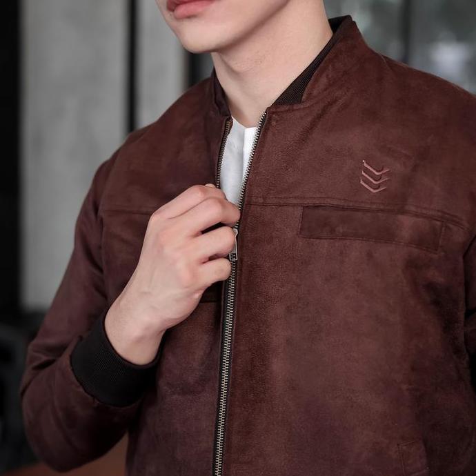 Uomo- Delibra Jaket Suede Brown