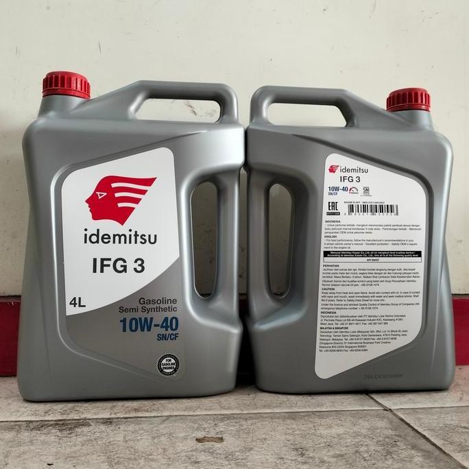 Oli Mesin Mobil Idemitsu 4 L 10W/40 10/40 10W40 10W-40 10-40 SN/CF
