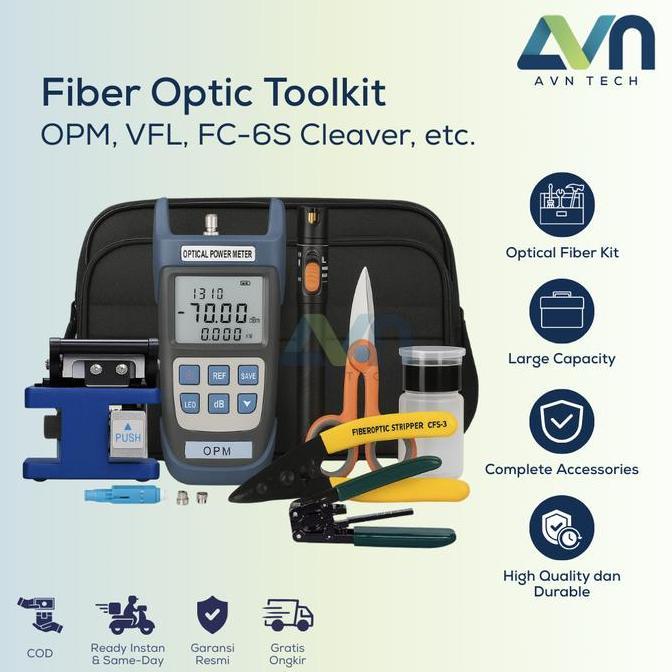 ibolali_ - Optical Fiber Kit FTTH Tool Kit 1 Set Tool set Toolkit FO Fiber Optik