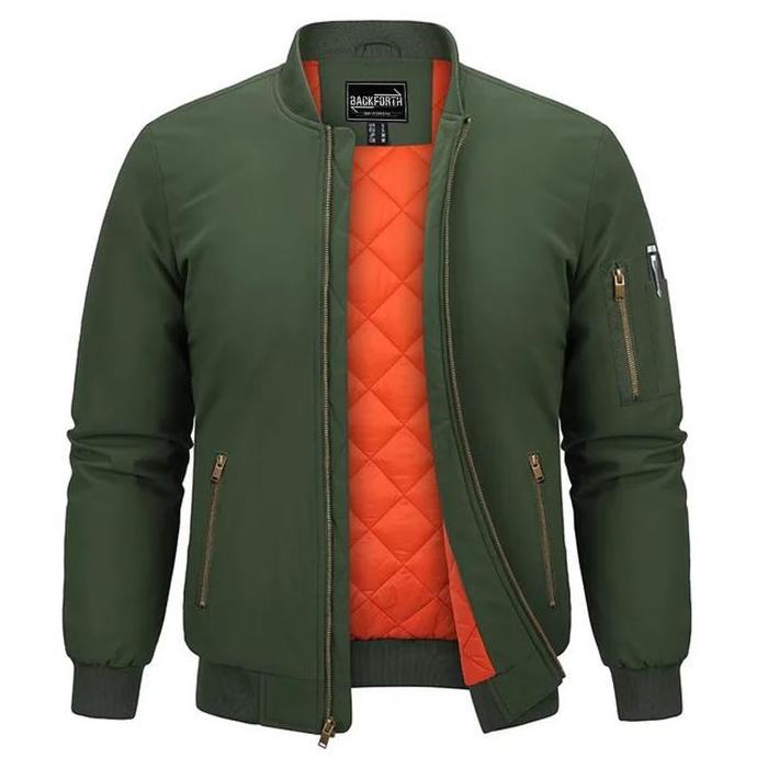 Uomo- Backforth Jaket Bomber Executive Pria Casual