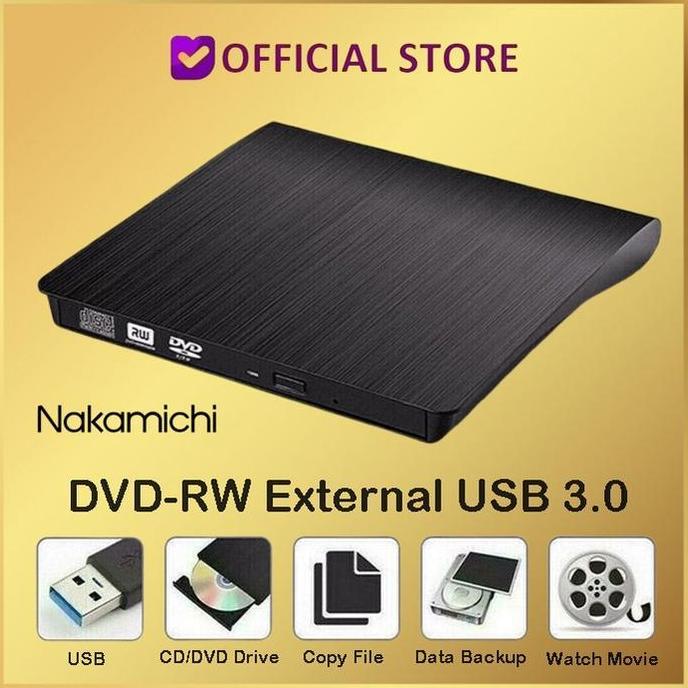 Nakamichi DVD-RW EXTERNAL USB 3.0 Mobile DVD-RW External