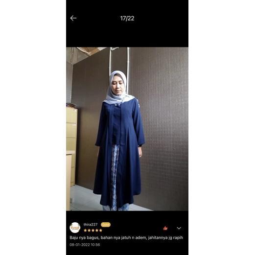 Terbaru Setelan Kebaya Kutu Baru Long Tunik Modern / Kebaya Wisuda / Kebaya Modern / Baju Kebaya Mod