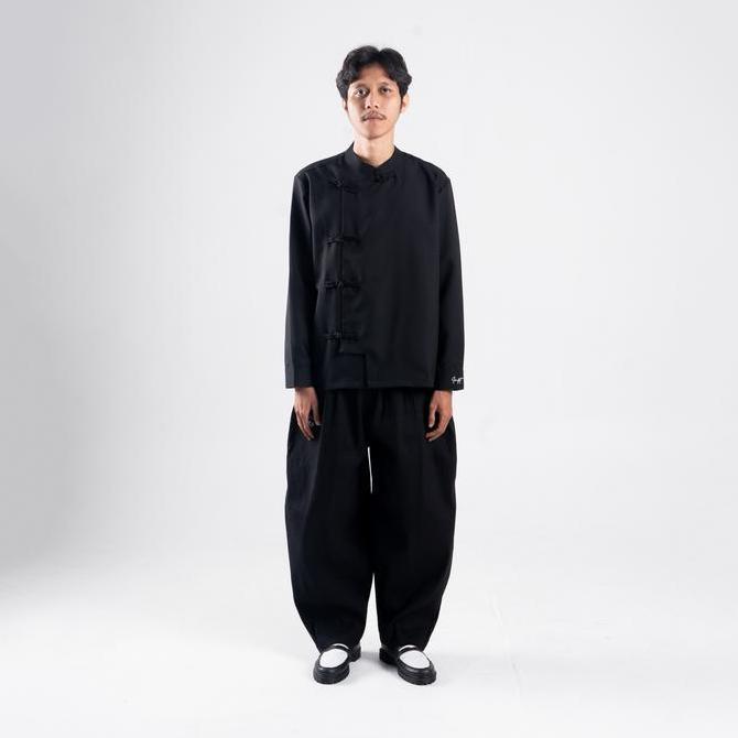 Superiore- Geld Importaint -Cheongsam Longshirt | Kemeja Cheongsam Polos Pria Dan Wanita