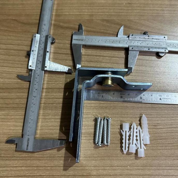 Paket Folding Door Accessory Pivot and Roller Guide Set Lengkap Pivot Roda Atas dan Guide Bawah Pint