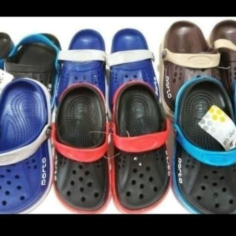 Sepatu Sandal Pria Sepatu Sandal Porto Baim Pria Wanita Sandal Kodok Karet Anti Air S36-44