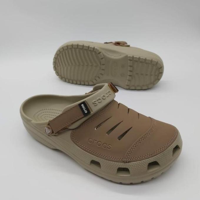 Sepatu Sandal Pria Sandal Pria Crocs Yukon Leather Clog / Sandal Crocs Pria / Sandal Pria / Sandal K