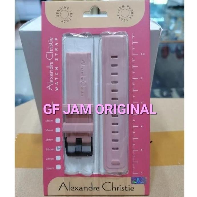 TALI KARET JAM TANGAN ORIGINAL ALEXANDRE CHRISTIE AC9344 AC 9344 STRAP