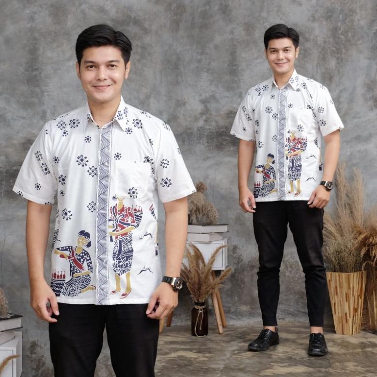 Gratis Ongkir Baju Batik Wanita Modern  Atasan Baju Batik Wanita Bu Tejo