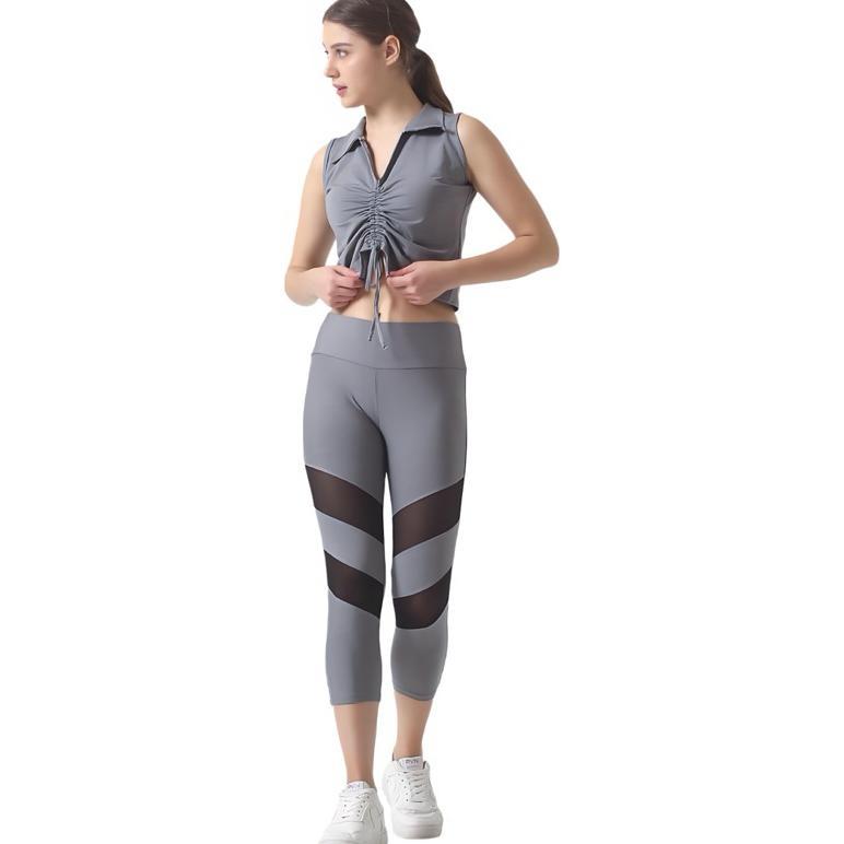 HOT DEALS Rs-Setelan olahraga wanita baju senam premium crop top baju senam aerobic terbaru legging 