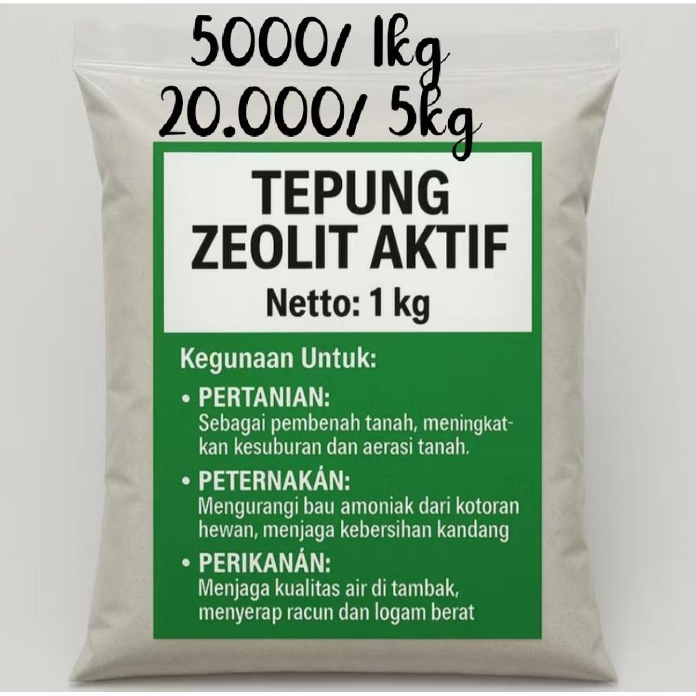 Promo Cod Tepung Zeolite Aktif Untuk Media Tanam Nano Spray  Dll Isi 5Kg Mesh -5000 ><