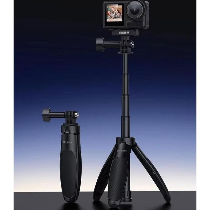 SPLENDENS TELESIN Tripod Mini Kamera Aksi Tongsis Monopod GoPro 40cm S1-MNP-01 dengan Desain Buckle 