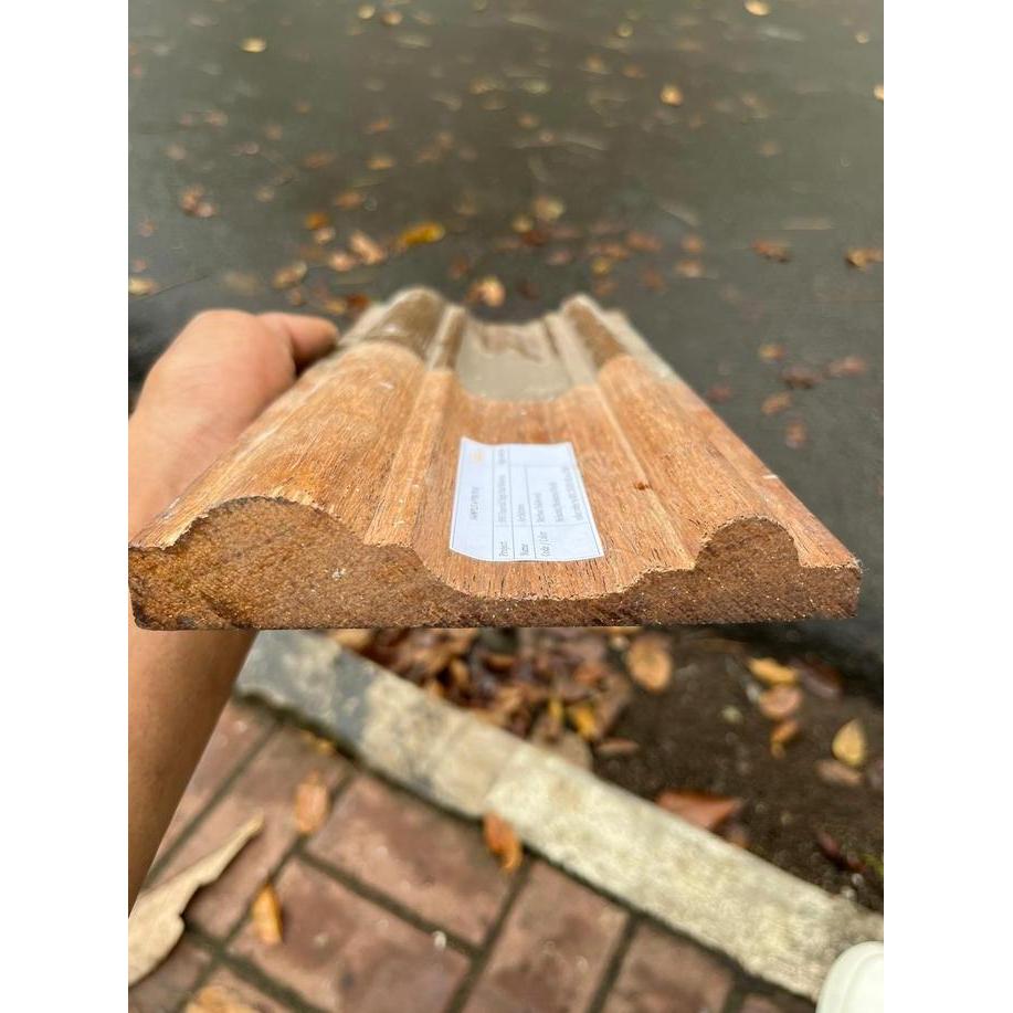 Lis Profil Kayu Meranti / Lis Moulding Kayu Meranti Oven / Lis Profil Meranti Oven 15x2,7cm
