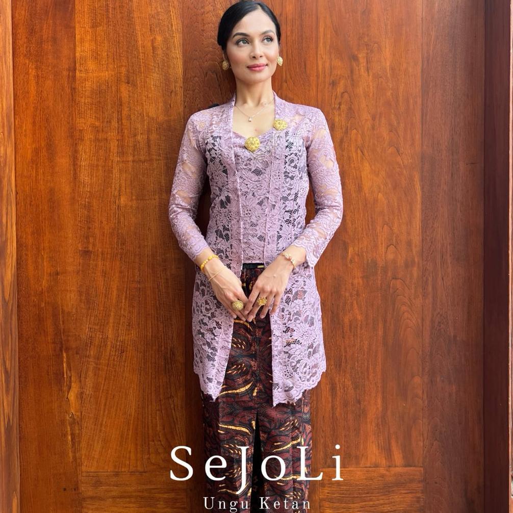 Premium Kebaya Panjang Bali Brokat Semi Prancis | Kebaya Sejoli Premium | Kebaya Bali Kutubaru Moder