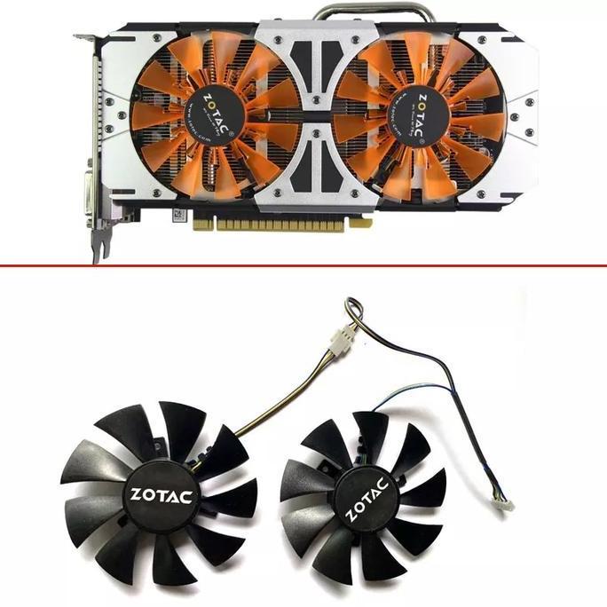 Fan Vga ZOTAC AMP Gtx 750ti 770 970 85mm 4pin OEM diy