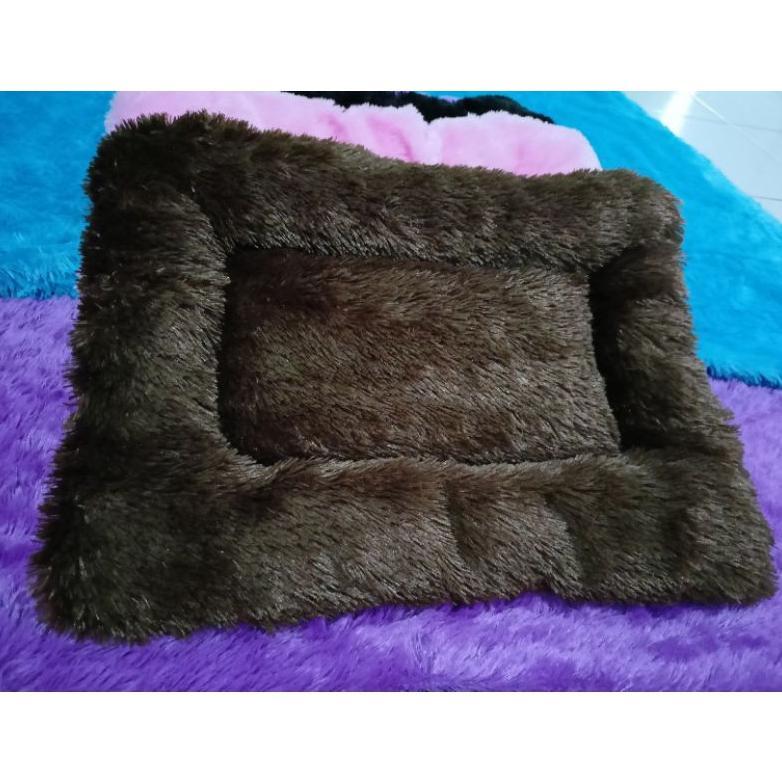 Kasur Kucing - Tempat Tidur Kucing - Kasur Bulu Korea Lagi Booming