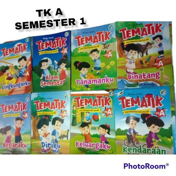 Asepkaromm - Paket isi 8 Buku Tematik TK A Kurikulum 2013 Bintang Indonesia - TBS