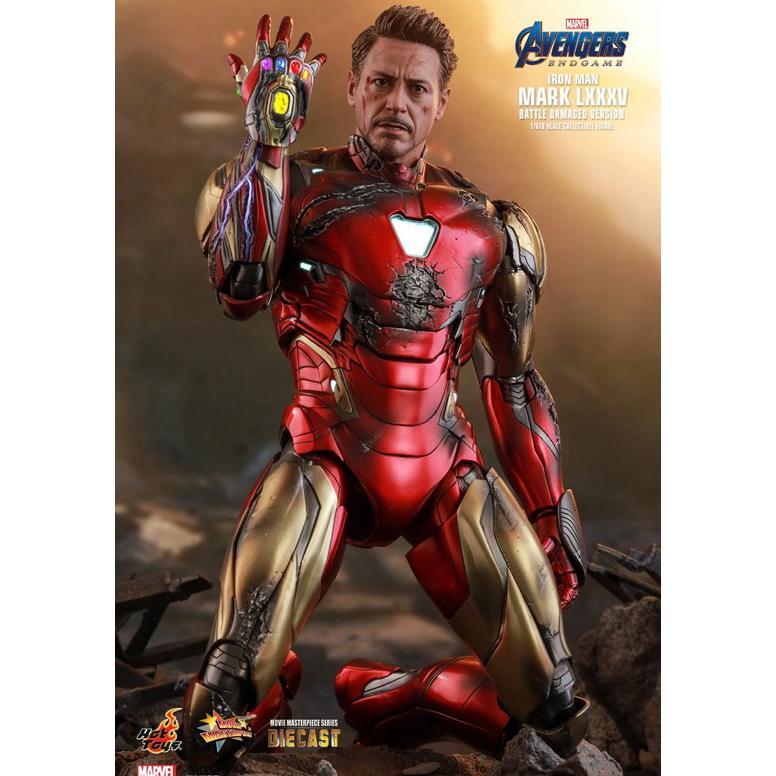 Hot Toys 1:6 | Iron Man Mark 85 LXXXV Battle Damaged Version | Marvel Diecast Movie Masterpiece Acti