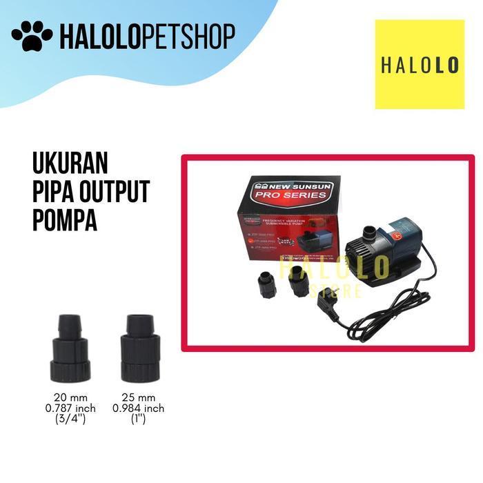 PROMO Sunsun JTP 2500 PRO Pompa Celup Kolam 2500 Liter Hemat Listrik