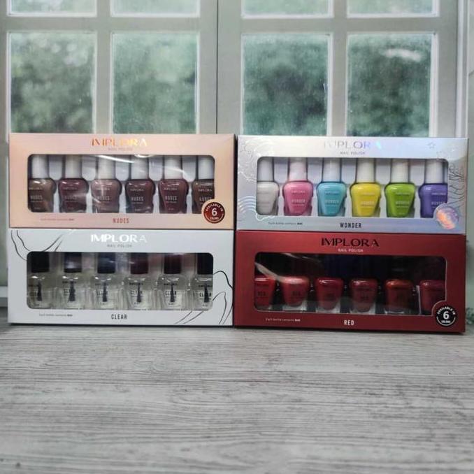 Nzar.id99   - IMPLORA NAIL POLISH 8ML PER BOX, KUTEK IMPLORA, CAT KUKU HALAL, KUTEK HALAL